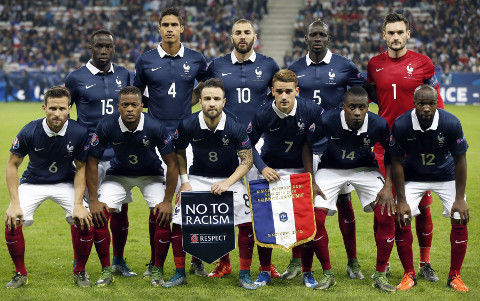 Imagen reciente de la selección francesa.