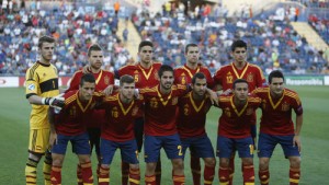 Un once de la selección española sub'21 de fútbol. FOTO:cuatro.com
