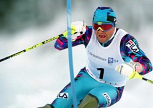 El ex esquiador italiano Alberto Tomba.