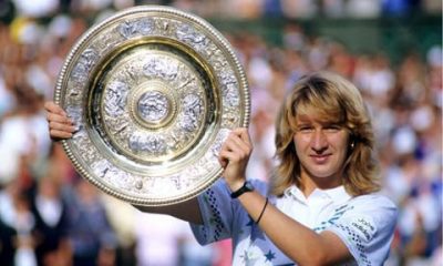 Steffi Graf ganó 22 torneos del Gran Slam. En la imagen, Wimbledon.